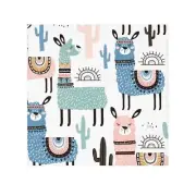 Colorful Llama Face Towel - Fun & Whimsical Bathroom Accessory
