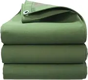 Small Multipurpose Cover, Tarp Canvas, 600g/m² Heavy Duty Extra Durable Cover for Car Boat Camping Firewood Woodpile Use(1x5m)