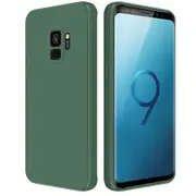MCC For Samsung Galaxy S9 Soft Liquid Silicone Shockproof Case Cover G960 [Dark Green]