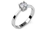 Solitaire Ring Embellished With SWAROVSKI Crystals