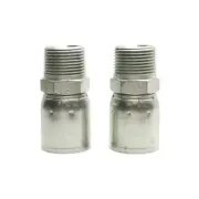 Lot of 2 Danfoss 06912E-112 Hose Fitting, 3/4" NPT Male, 5/8" Hose ID, 5000PSI