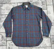 Vintage Pendleton Wool Button Up Flannel Shirt New With Tags HAS HOLES