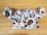 FALL HARVEST THANKSGIVING TURKEY PRINT SHIRT for 16" CPK Cabbage Patch Kids