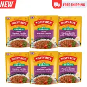 Tasty Bite Organic Madras Lentils, 10 Ounce, Pack of 6, Ready to Eat, Microwava