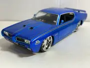 JADA DUB BTM 1969 PONTIAC GTO JUDGE CANDY BLUE 1:24 DIECAST MODEL CAR NEW NO BOX
