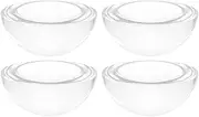4pcs Paperweight Glass Hemisphere Dome Paperweights Quilting Weights Quilting Paperweights Dome Weights Pattern Weight Dome Magnifier Paper Weights for Outdoor Events Transparent