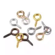 New Mini 500pcs Eyepins Threaded Screw Tiny Eye Pins Clasps Hooks Jewelry Making