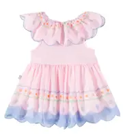 [Stella McCartney Kids] Stella McCartney Kids Baby ruffled printed dress M 24 pink