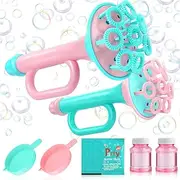 Gretex Bubble Blower Wand for Kids Age 3-8 Years Old: Bubble Trumpet Outdoor Toys for Kids Bubble Twirler No Spill Bubbles 6-8 Year Old Birthday Gift Sensory Toddler Bubble Horn Toy for Kids Ages 4-8