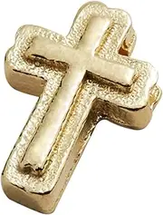 [Alex and Ani] PC21CHCRG,Create Your Own Cross,14kt Gold Over .925 Sterling Silver,Gold, Slider Charms, One Size, Brass, No Gemstone