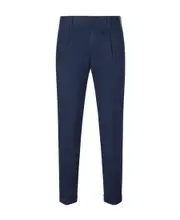 Pantalone turn up tapered trousers IT46 Blue