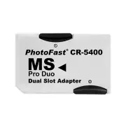 2 MicroSDHC/TF Cards To Memory Stick MS Pro Duo Card Dual Slot Adapter