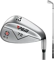 CNC Textured Golf Club Wedge - 72 Degree Right Hand Sand Wedge for Men and Women, Sports Outdoor Club Golf Wedges (Silver-72D)