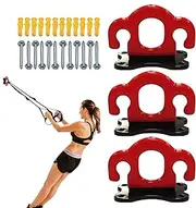 Hogvinnatil Resistance Bands Wall Hooks, Wall Hooks for Resistance Bands, Resistance Strap Wall Mounted Hook, Set of 3 Body Weight Holders for Strength Training, Physical Exercise,