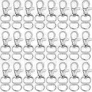 SANNIX 120 Pcs Keychain Clip Hooks with D Ring Include 60Pcs Swivel Snap Hoo...