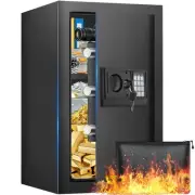 3.3 Cuft Safe Box, Home Safe with Fireproof Waterproof Bag, Anti-Theft Digita...