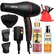 21Pcs Professional Hair Dryer Kit - Ionic, Lightweight, Low Noise, Constant T...