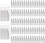 uxcell 100pcs Exacto Knife Blades #2 Hobby Knife Replacement Blades Spare Precision Exacto Blades Hobby Knife Blade Refills for DIY, Art, Cutting, Carving, Scrapbooking, Stencil