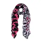 Elegant Leopard & Zebra Mixed Animal Print Scarf - Different Colors Available