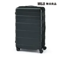 在飛比找momo購物網優惠-【MUJI 無印良品】四輪硬殼止滑拉桿箱75L(黑色)