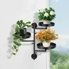 Creative Rotating window plant stand Metal plant frame Living Room