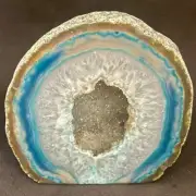 Agate Base Cut Geode Crystal 666 gram Unique Cave Shape Healing Crystal Gift