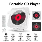 Bluetooth CD Player with HIFI Speaker Wall Mountable for Home FM Radio