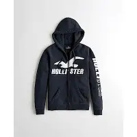 在飛比找Yahoo奇摩購物中心優惠-Hollister HCO 長袖 女 帽T 藍色 0682