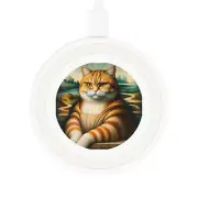 Wireless Phone Charging Pad "Meow Lisa" by Cats Nation