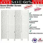 Artiss Clover Room Divider Screen Privacy Wood Dividers Stand 4 Panel White NEW