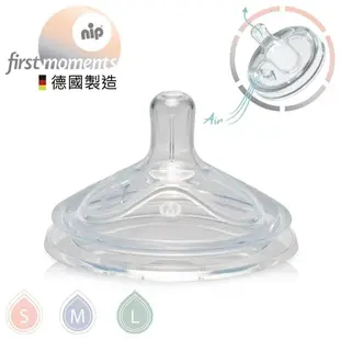 德國 NIP 寬口奶瓶 圓型奶嘴 S/M/L 替換奶嘴 仿乳頭實感 營造親餵吸吮感