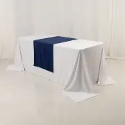 24" x 72" NAVY BLUE Premium Scuba Polyester Wide Table Runner Wedding Party