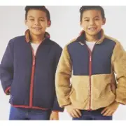 Member's Mark Boy's Regular Fit Full-Zip Fleece Reversible Jacket Small 6/7 new