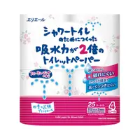 在飛比找PChome24h購物優惠-大王製紙elleair 超吸水滾筒衛生紙-花香(25m/4入