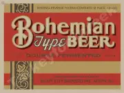 Bluff City Bohemian Type Beer Label 9" x 12" Metal Sign