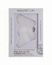 Mount Lai Women's Vitality Qi White Jade Gua Sha Sculpting Tool