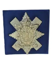 WWI Highland Cyclist Battalion T.F. Cap Badge Lightweight Aluminum