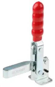 RS Pro VERTICAL TOGGLE CLAMP 90-150° 32mm Jaw, 250Kg Holding Force, Zinc Plated