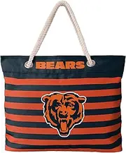 FOCO NFL Nautical Stripe Tote Beach Bag
