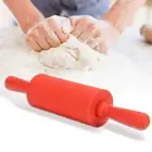 New NOn stick Silicone Rolling Pin Pastry Dough Roller Baking Tool