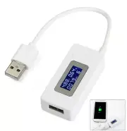 LCD Dual USB Charger Mobile Power Detector Voltage Current Meter Tester Monitor