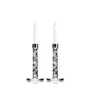Orrefors Carat 7.25 Inch Candlestick Pair, Small
