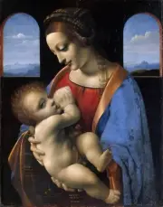 Wooden Jigsaw Puzzle for Adults Whimsical Pieces - 11.8x 8.7" - Madonna Litta