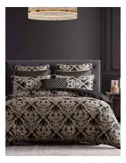[DaVinci] Vercelli Quilt Cover Set in Noir