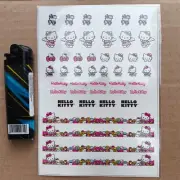 decal hot wheels hello kitty universal 1:64 tomica matchbox