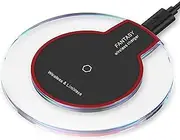 SAG Qi Wireless Charger use for iPhone 8/8 Plus, iPhone X, Samsung Note 8, S8/S8 Plus/S7/S7 Edge/S6, Nexus 7/6/5/4(2013), Nokia Lumia 920, LG Optimus Vu2, Wireless Charger (Black)