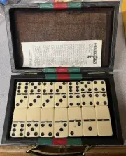 Vintage Jeu De Double 6 Dominos Complete Set Brand New Sealed