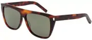 RARE NEW Genuine SAINT LAURENT Ladies Havana Kardashian Mask Sunglasses SL 1 003