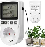 Thermostat Socket Temperature Controller 230V with Probe - LCD Electric for Aquarium, Greenhouse
