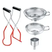 3 Pcs Canning Funnels for Wide and Regular Jars, Stainless Steel Wide Mouth F...